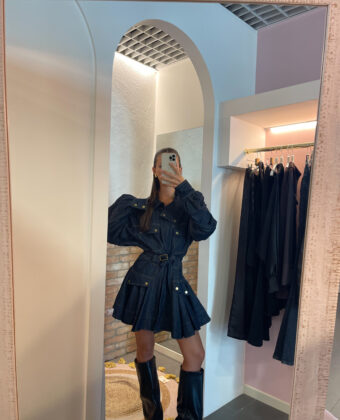 ABITO IN DENIM BLU NOTTE